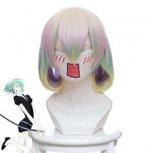 Land Of The Lustrous Curly Bobo Cosplay Multi-Color Wig 