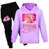 Barbie Spring Autumn Fashion Casual Wear - Kids Sweatshirt & Pants Set