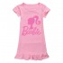 Barbie The Movie Girls' Ice Silk Short Sleeve Nightgown - Home Wear Dress