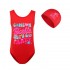 Barbie the Movie Girls' Cartoon Swimsuit & Swim Cap Set - YYM 2735