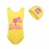 Barbie The Movie Girls' Cartoon Swimsuit and Swim Cap Set - 2568