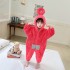 Winter coral velvet children's pajamas teletubbies cartoon animal onesies