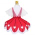 Anime Cardcaptor Sakura Clear Card OP 2 Sakura Kinomoto Rose Heart Dress Cosplay Costumes