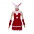 2022 New Fashion Graceful Red Women’s Christmas Bunny Girl Cosplay Costume