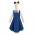 Anime SPY×FAMILY Anya Forger Child Blue Dress Cosplay Costumes