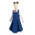 Anime SPY×FAMILY Anya Forger Child Blue Dress Cosplay Costumes