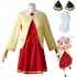 Anime SPY×FAMILY Anya Forger Red Dress Cosplay Costumes