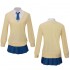 Anime Mieruko-chan Miko Yotsuya JK Uniform Cosplay Costume