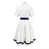 Anime Takt Op. Destiny Musicart Destiny White Dress Cosplay Costumes