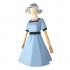 Anime Steins;Gate Shiina Mayuri Blue Dress Cosplay Costume with Hat