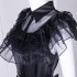 Wednesday The Addams Family  Wednesday Black Raval Ball Dress Cosplay Costumes