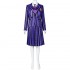 The Addams Family Wednesday Addams Purple Uniform Cosplay Costume