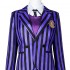 The Addams Family Wednesday Addams Purple Uniform Cosplay Costume