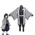 Anime Demon Slayer Kimetsu no Yaiba Iguro Obanai Kimono Black White Halloween Cosplay Costumes