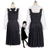 Anime Chainsaw Man Kobeni Higashiyama Black Dress Suit Cosplay Costumes