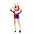 Movie Suicide Squad Harley Quinn T shirt Cosplay Costumes