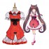 Game Nekopara Catgirl Chocola Casual Dress Cosplay Costume