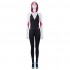 Movie Spider-Man: Into the Spider-Verse Gwen Stacy Spiderman Cosplay Costume Jumpsuit with Free Headgear