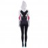 Movie Spider-Man: Into the Spider-Verse Gwen Stacy Spiderman Cosplay Costume Jumpsuit with Free Headgear