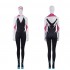 Movie Spider-Man: Into the Spider-Verse Gwen Stacy Spiderman Cosplay Costume Jumpsuit with Free Headgear