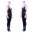 Movie Spider-Man: Into the Spider-Verse Gwen Stacy Spiderman Cosplay Costume Jumpsuit with Free Headgear