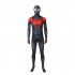 Movie Spider-Man: Into the Spider-Verse Miles Morales Spiderman Elastic Force Cosplay Costume Jumpsuit with Free Headgear, Coat, Pants and Belt