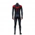 Movie Spider-Man: Into the Spider-Verse Miles Morales Spiderman Elastic Force Cosplay Costume Jumpsuit with Free Headgear, Coat, Pants and Belt