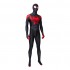 Movie Spider-Man: Into the Spider-Verse Miles Morales Spiderman Elastic Force Cosplay Costume Jumpsuit with Free Headgear