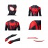 Movie Spider-Man: Into the Spider-Verse Miles Morales Spiderman Elastic Force Cosplay Costume Jumpsuit with Free Headgear