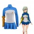 Anime The Seven Deadly Sins Elizabeth Liones Blue Dress Cosplay Costume