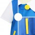 Anime Pokémon Ash Ketchum Short Sleeve Jacket Outfit Cosplay Costume