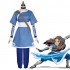 Anime Avatar: The Last Airbender Katara Blue Dress Outfit Cosplay Costumes