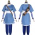 Anime Avatar: The Last Airbender Katara Blue Dress Outfit Cosplay Costumes