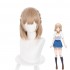 Anime Osananajimi ga Zettai ni Makenai Love Comedy Shida Kuroha Brownish Yellow Short Cosplay Wig