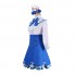 Anime Nekopara Catgirl Vanilla Blue Dress Outfits Cosplay Costume