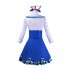 Anime Nekopara Catgirl Vanilla Blue Dress Outfits Cosplay Costume