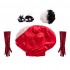 Movie Cruella Cruella de Vil Red Dress Halloween Cosplay Costumes