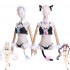 Anime Nekopara Chocola Vanilla Maid Swimsuit Halloween Cosplay Costumes