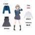 Anime Love Live! Superstar!! Liella School Uniform Cosplay Costumes