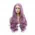 Multi-size Women Lace Front Wigs Long Curly Mixed Purple Cosplay Wigs