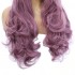 Multi-size Women Lace Front Wigs Long Curly Mixed Purple Cosplay Wigs
