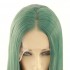 60cm Women Lace Front Wigs Long Straight Dark Green Cosplay Wigs