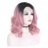 Multi-size Women Lace Front Wigs Short Curly Black Fade Pink Cosplay Wigs