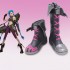 Game LOL Fortnite Arcane Jinx Cosplay Shoes