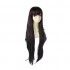 Anime Danganronpa 2: Goodbye Despair Mikan Tsumiki 100cm Long Black Purple Cosplay Wigs