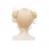 Anime My Hero Academia Himiko Toga Short Blonde Cosplay Wigs with Free Vampire Teeth