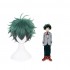 Anime My Hero Academia Izuku Midoriya Deku Cosplay Wigs Short Green Fade Black Wig