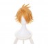 Anime My Hero Academia Denki Kaminari Short blond Cosplay Wigs with Free Headwear