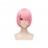 Anime Re:Zero Starting Life in Another World Rem and Ram Short Blue Pink Cosplay Wigs