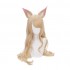 LOL KDA Nine-Tailed Fox Ahri Long Straight Blonde Cosplay Wigs With Ears